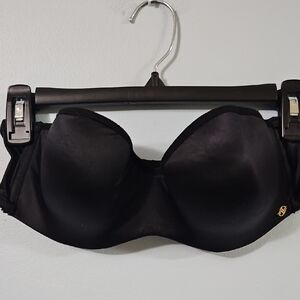 Adrienne Vittadini Elegant Black Strapless Bra Size 36C
